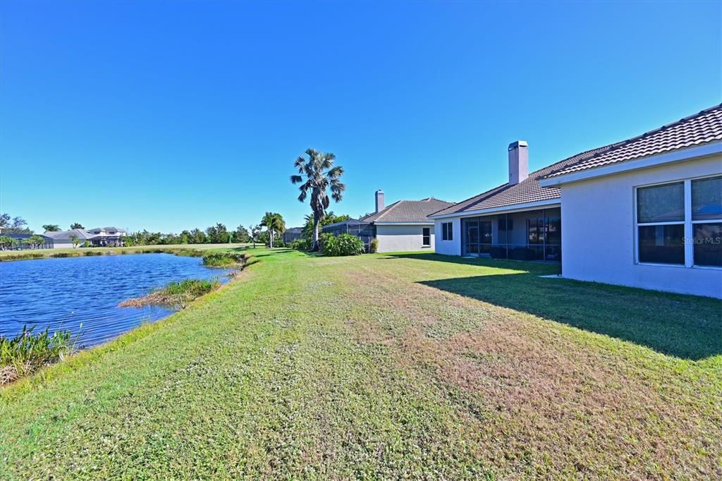 Back Yard w/ Pond View