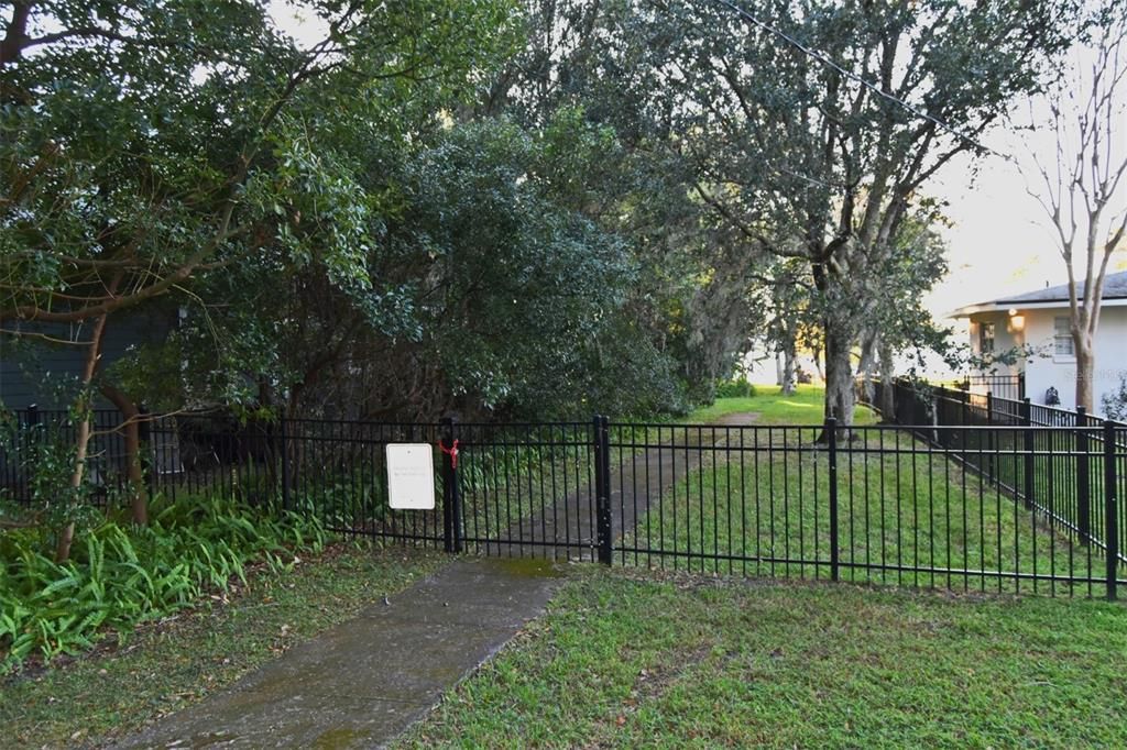 Entrance to community dock