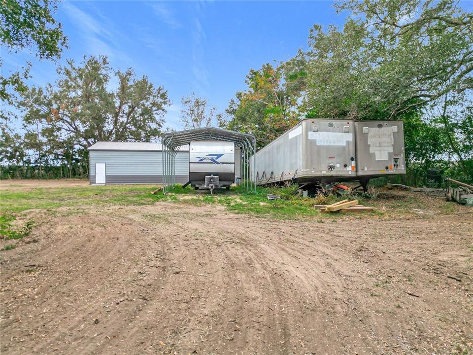 Two storage trailers