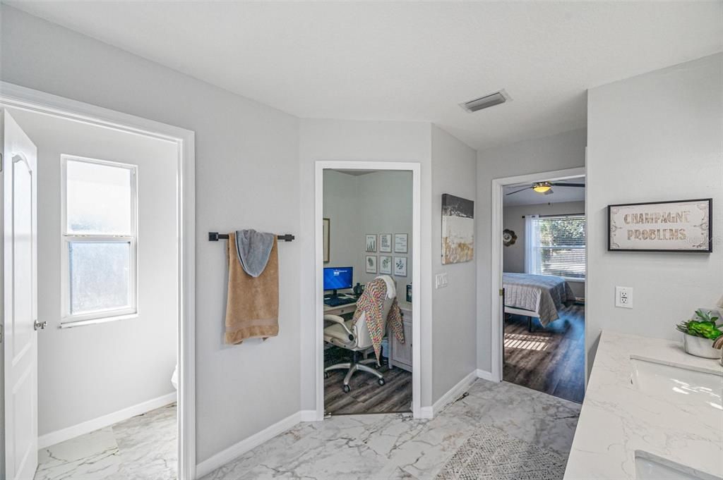 Toilet room and 2nd closet space