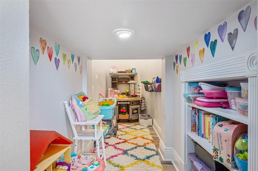 Kids hideaway - under stairs playspace