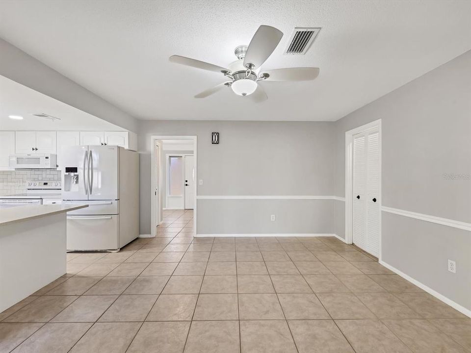 Family Room, all Tile floors