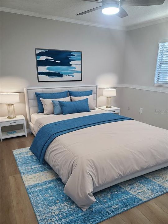 Virtually Staged Bedroom 2