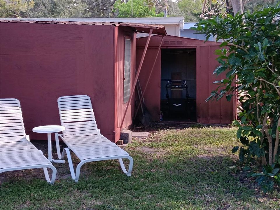 TWO  SHEADS AT REAR OF PROPERTY