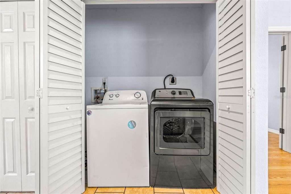 Washer & Dryer inside