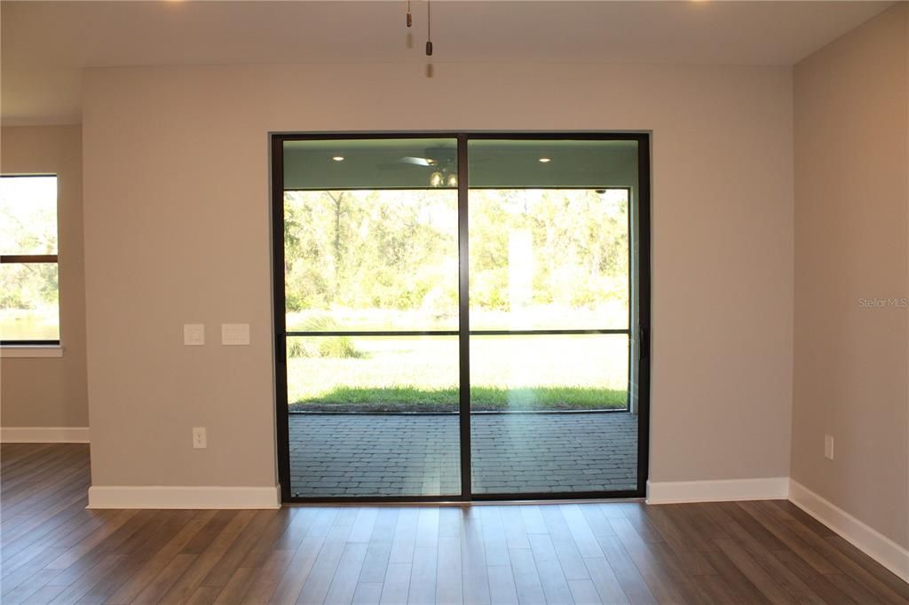 Family room looking through lanai