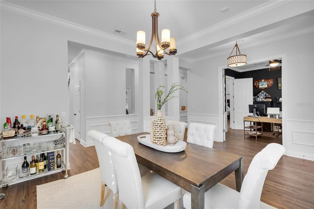 Dining Room with view to Office