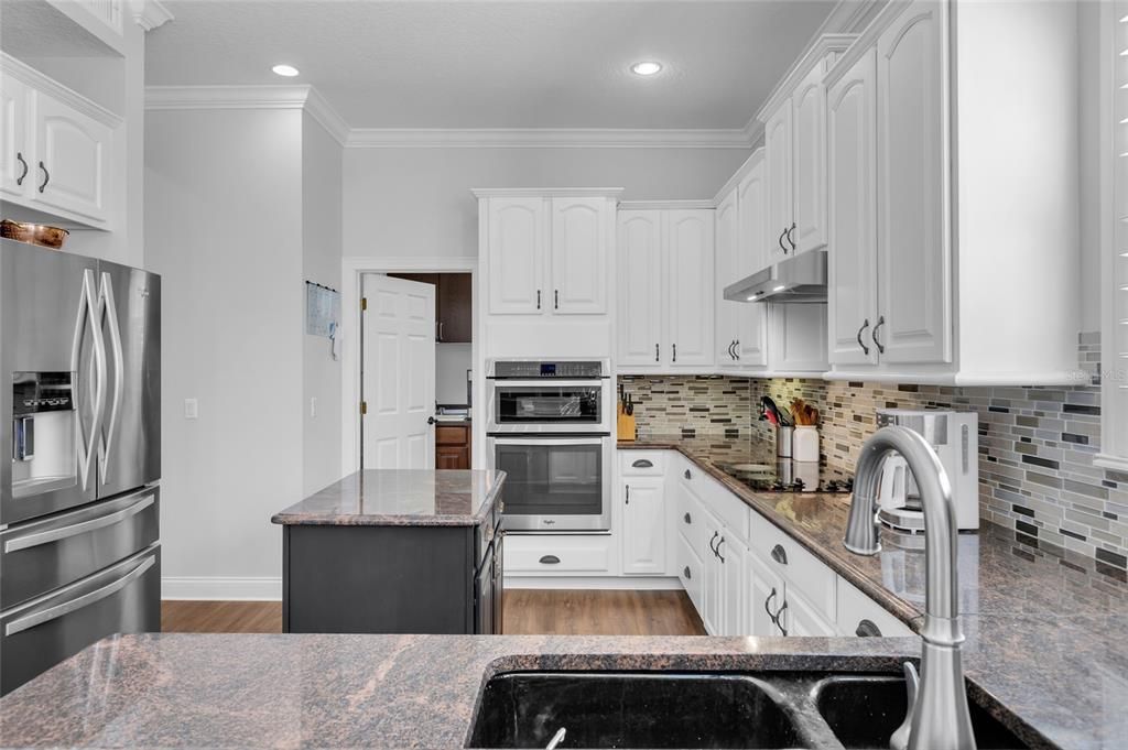 Updated Kitchen interacts with Family Room