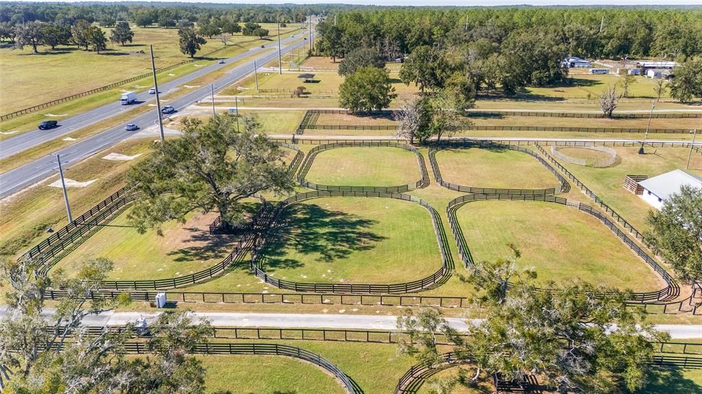 Aerial Area of Paddocks