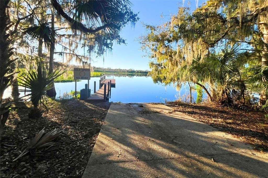 Community boat ramp