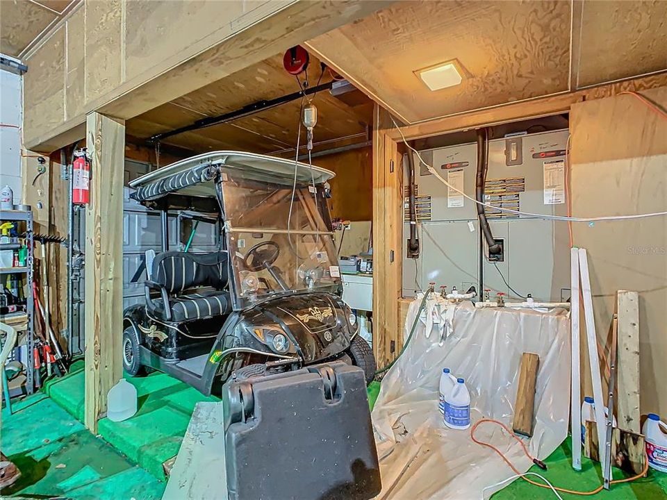 ENTRANCE FOR GOLF CART INTO GARAGE