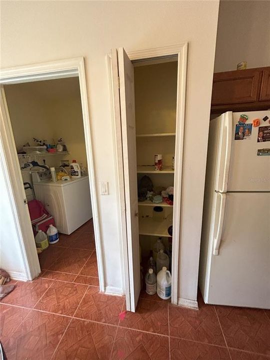 Laundry room off of Kitchen