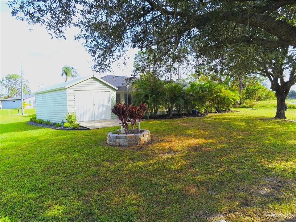 Shed in rear of the home