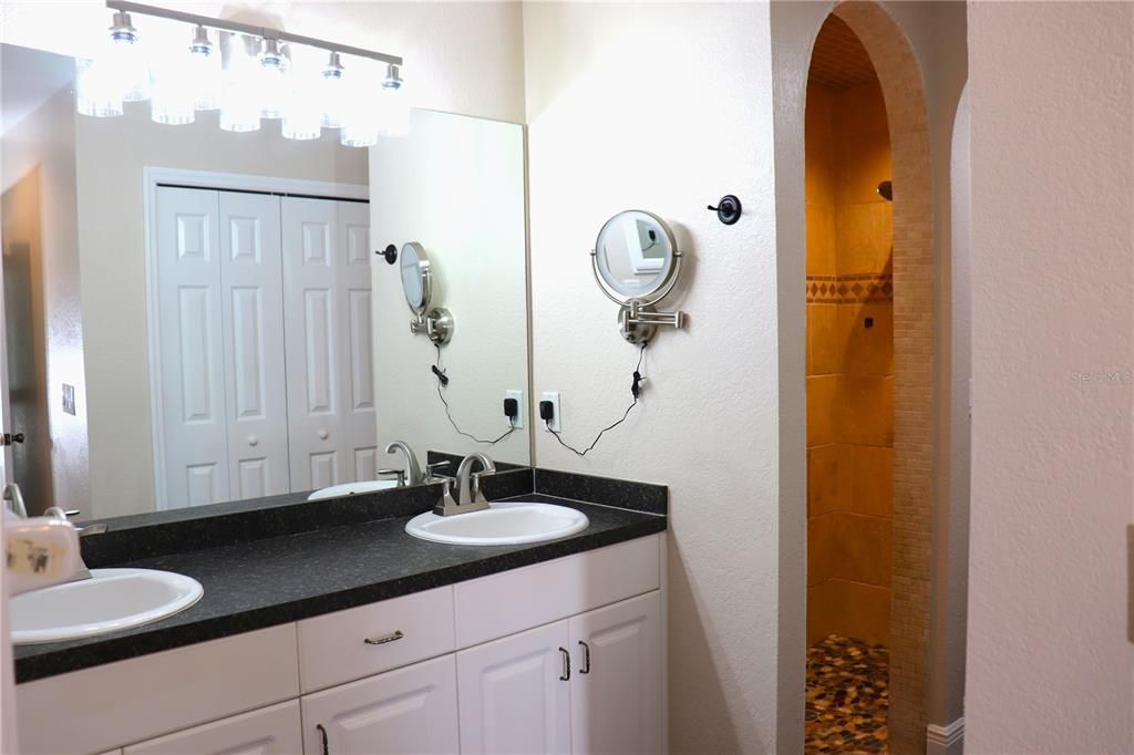 Double Vanity in Master bathroom