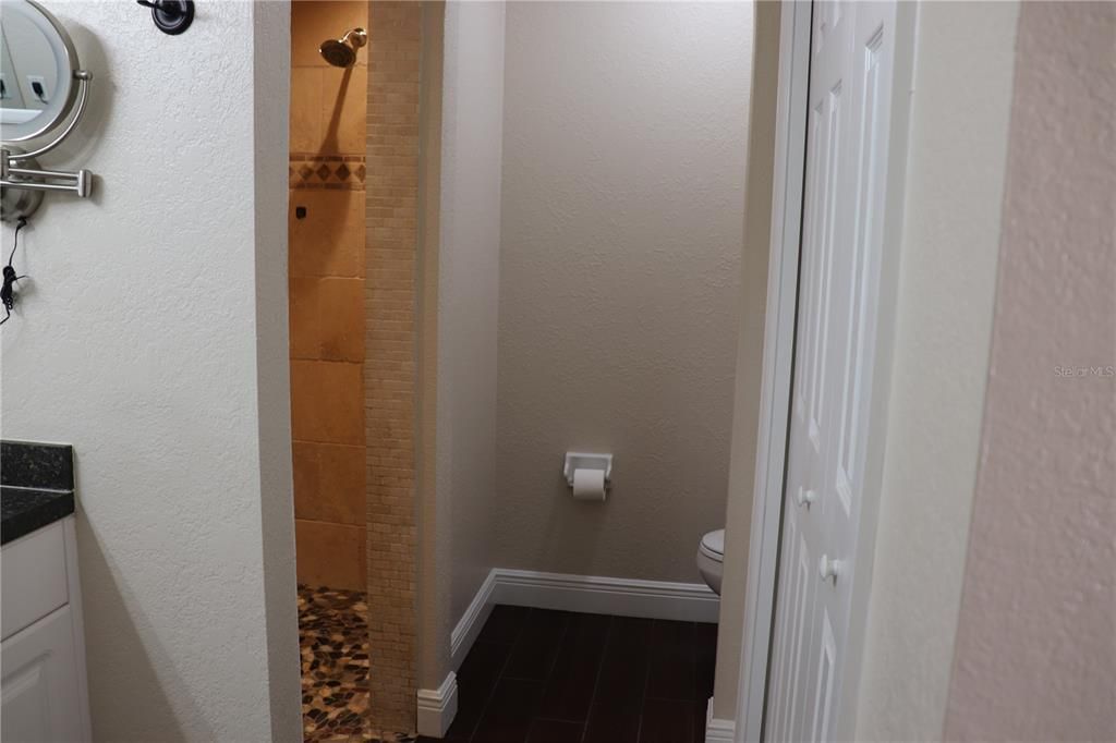 View of Shower in Master Bathroom