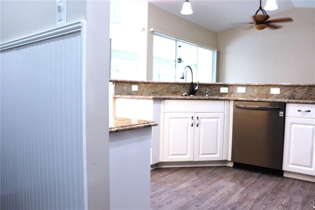 View of Kitchen from Laundry Room