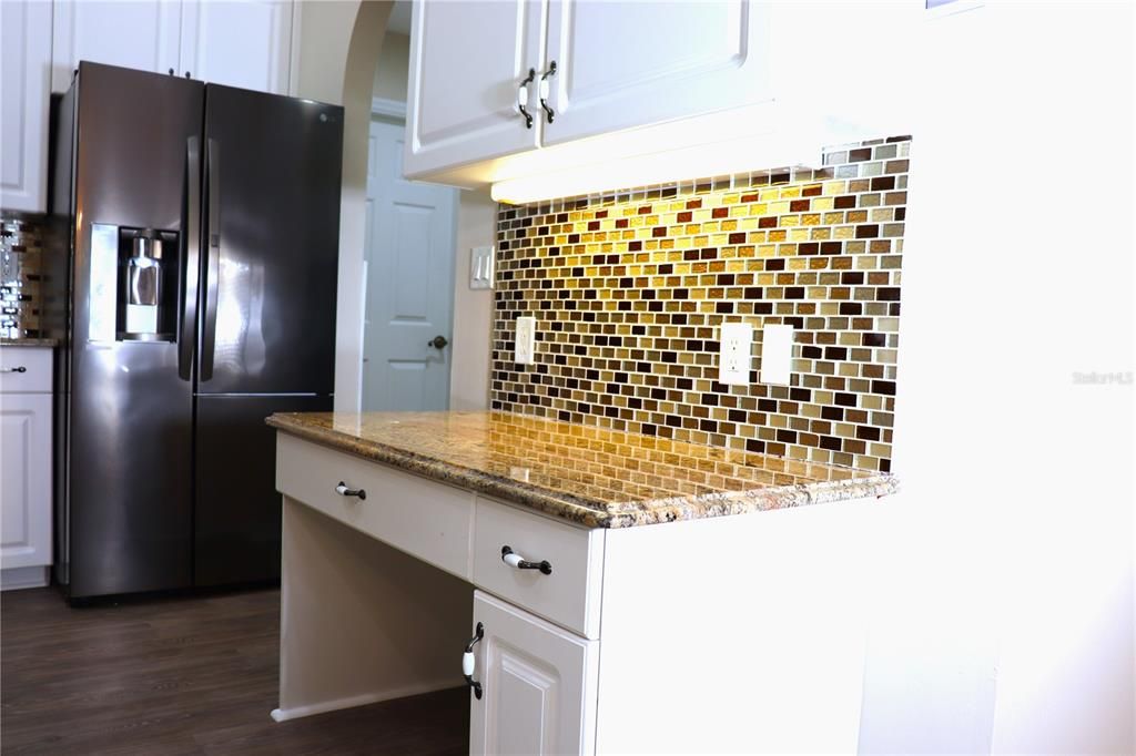 Built-in Desk in Kitchen