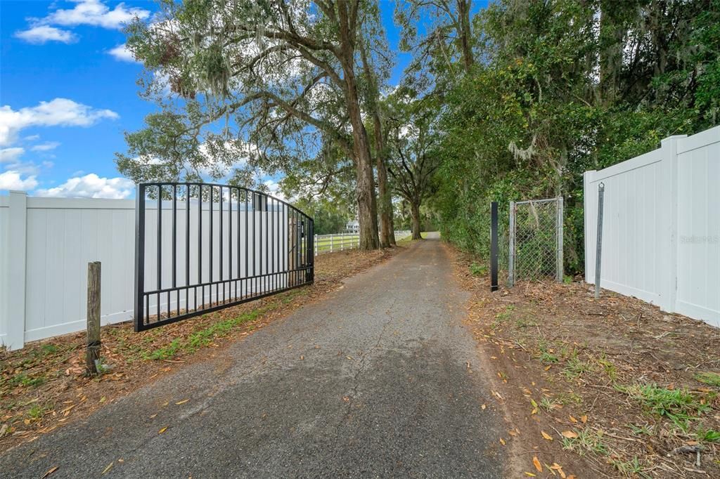 Gated Entry/Paved Driveway