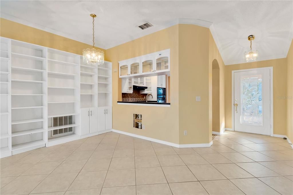 Family Room Front Door Kitchen