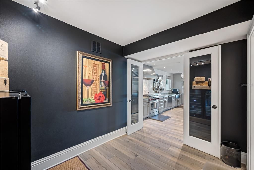 Mud room with pantry off the kitchen and accesss from garage