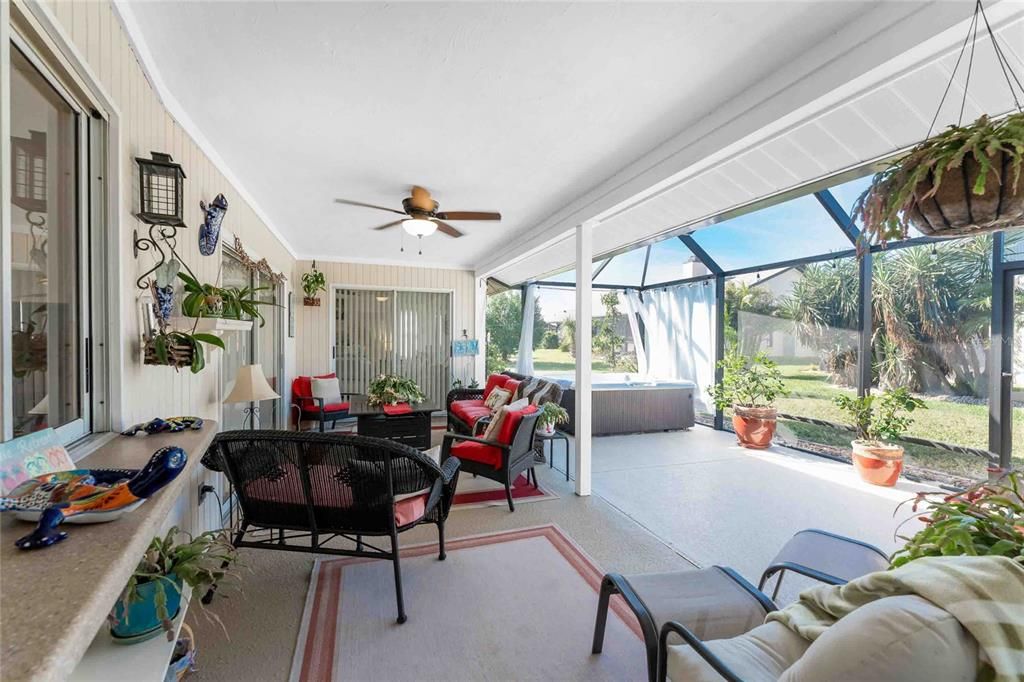 Oversized Lanai With Pass Through Window To Kitchen