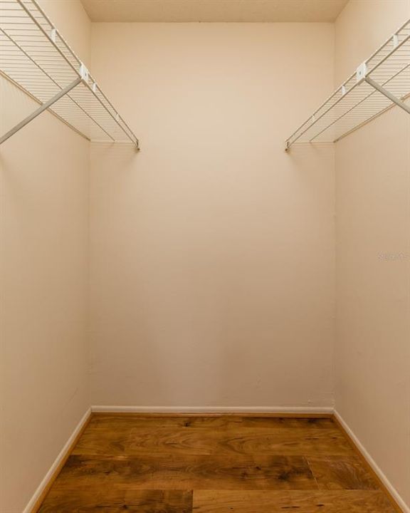 Great size walk in closet