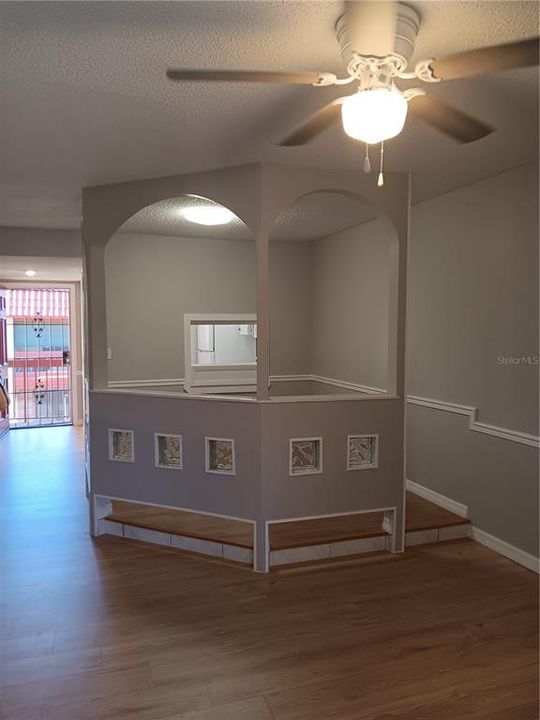 Unique raised dining area