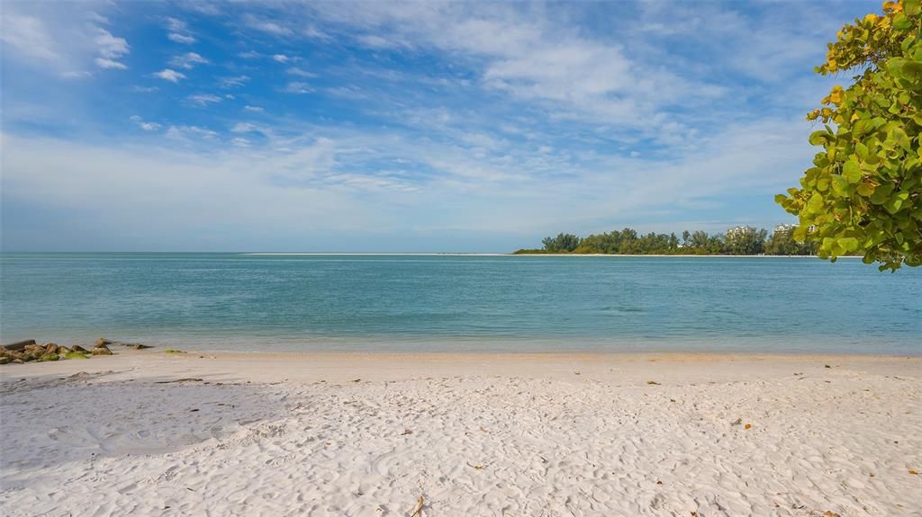 Bring your chairs and lounge on Shell beach, 0.2 miles from your home!