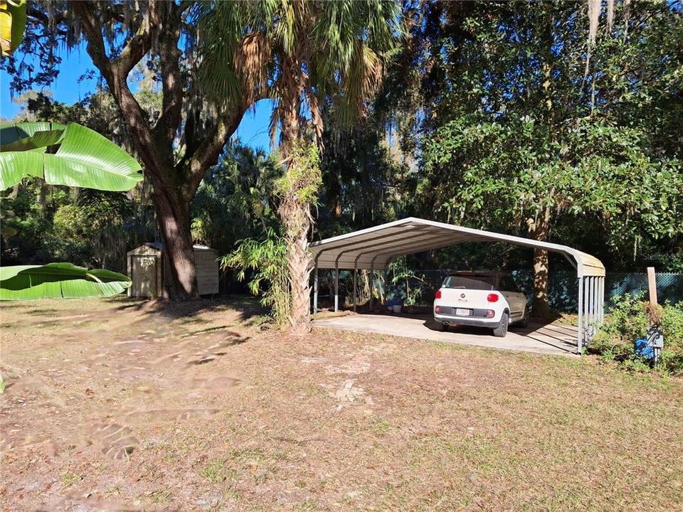 Huge 24 x 24 carport on concrete