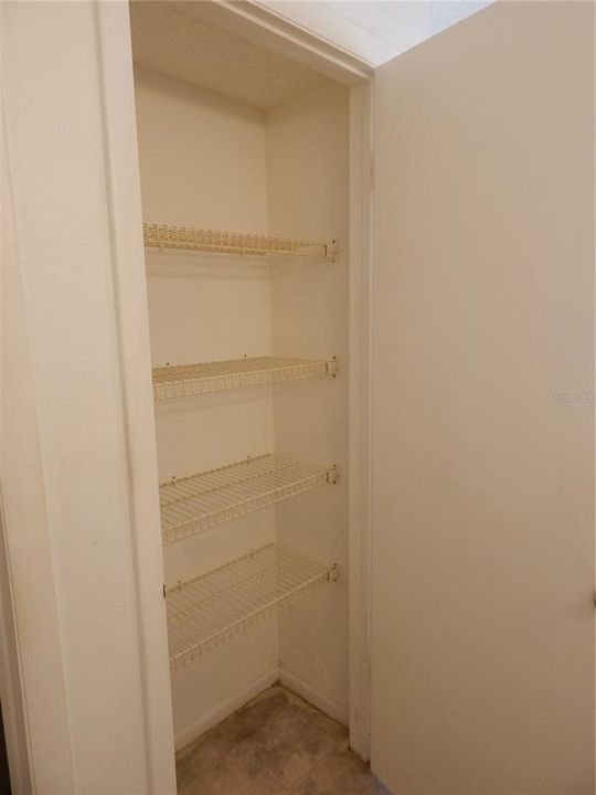 LARGE MASTER LINEN CLOSET!