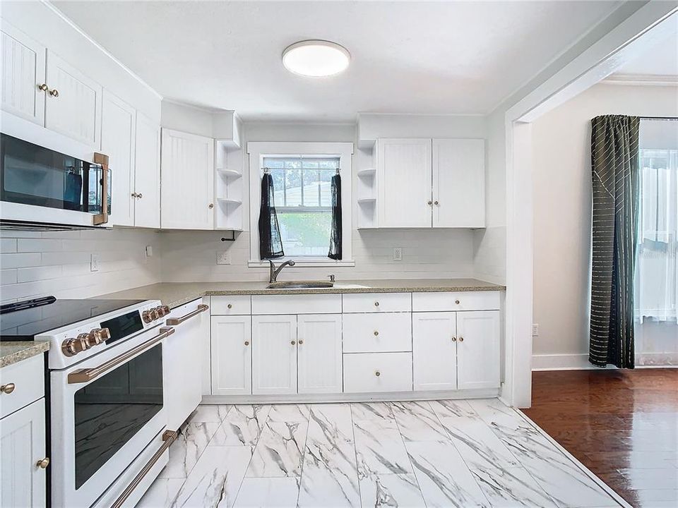 Kitchen with granite counter tops