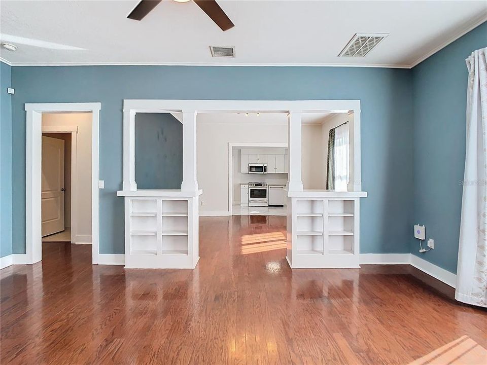 Living Room with built-ins