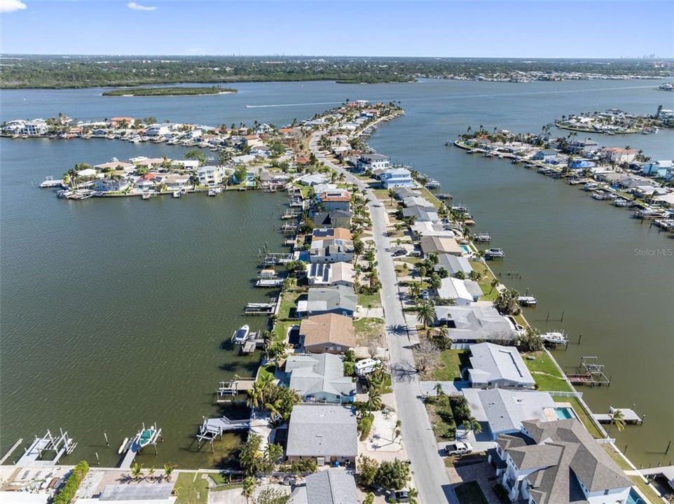 aerial looking east