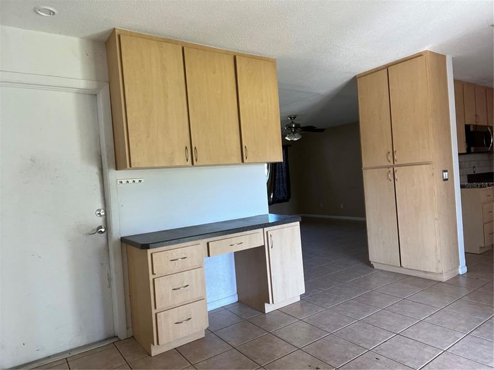 Dining Area with door to garage