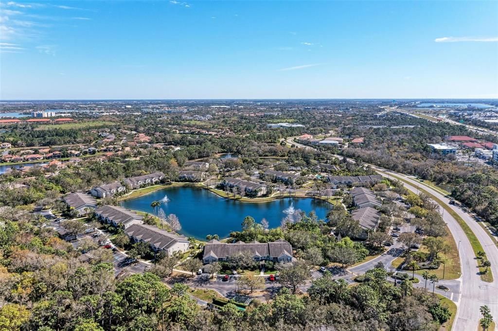 Aerial view The Villages of Town Lake