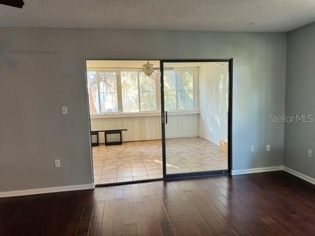 View from Living Rm to huge porch