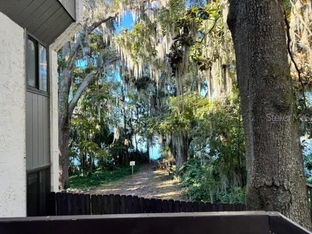 View from top of the front stairs