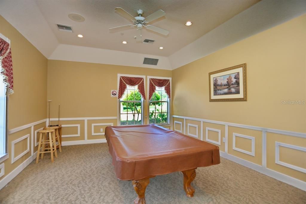 Community billiard room