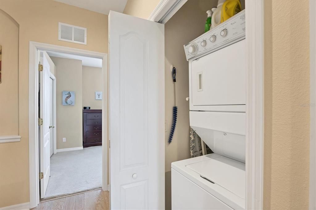 Laundry closet upstairs