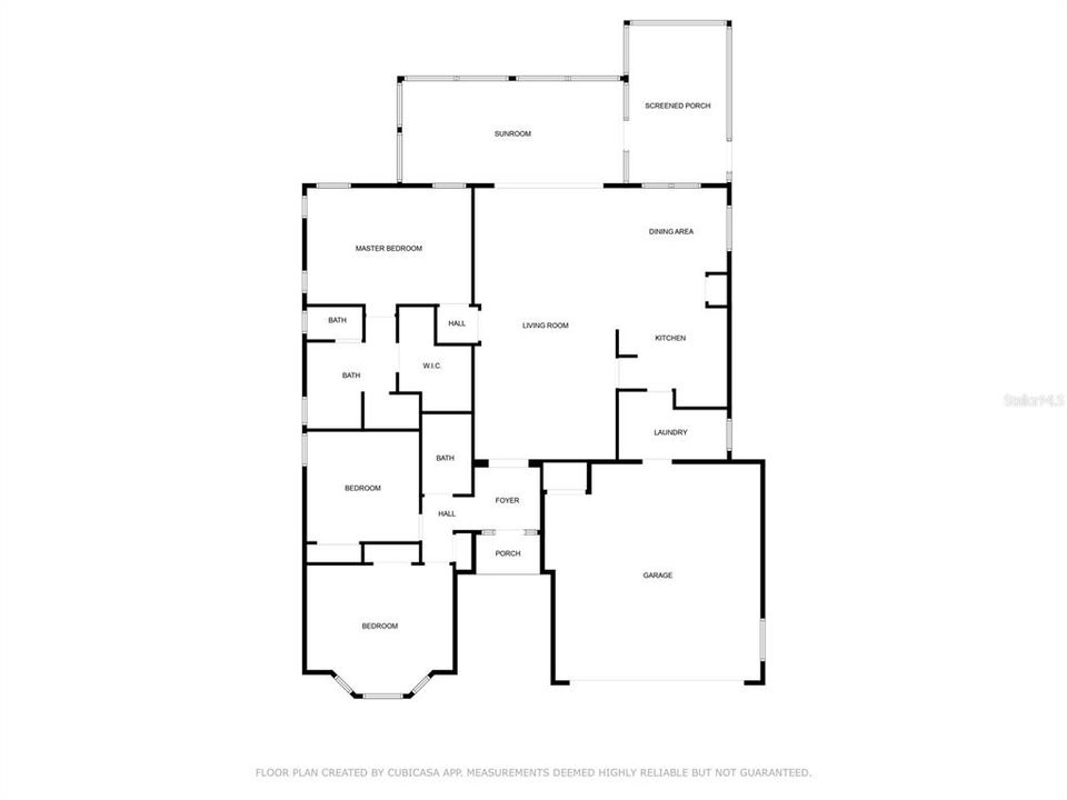 The floorplan without measurements