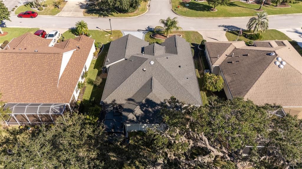 Looking above the home from the back