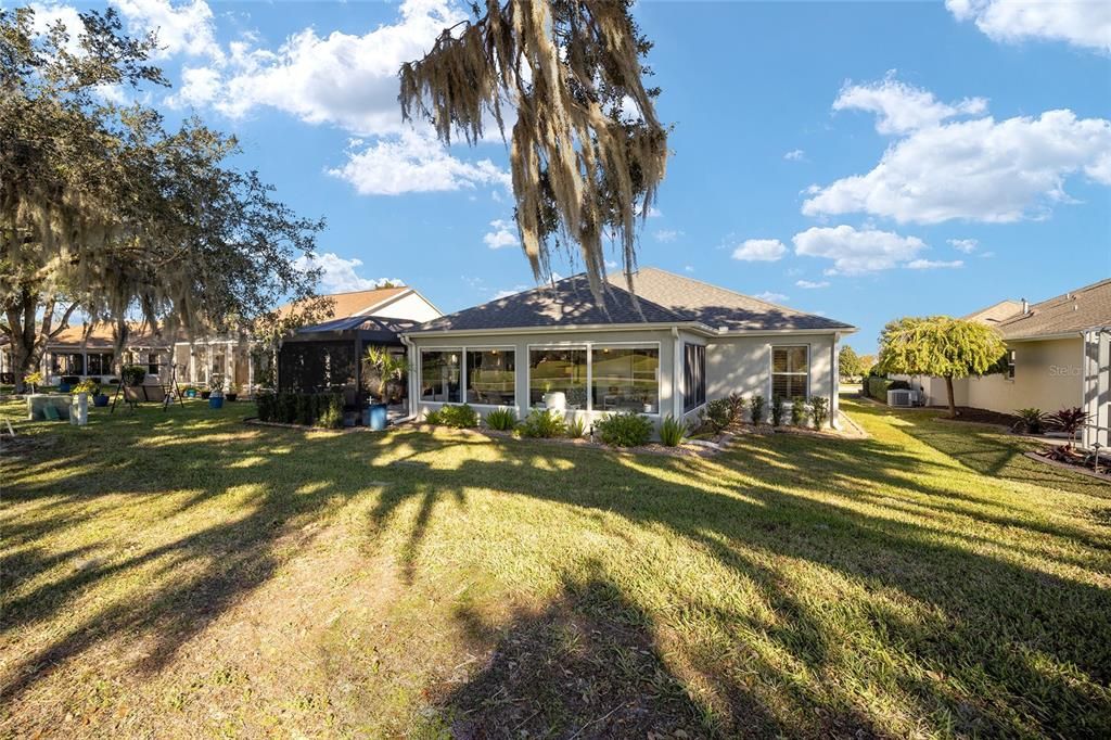 A gorgeous look at the back of the house