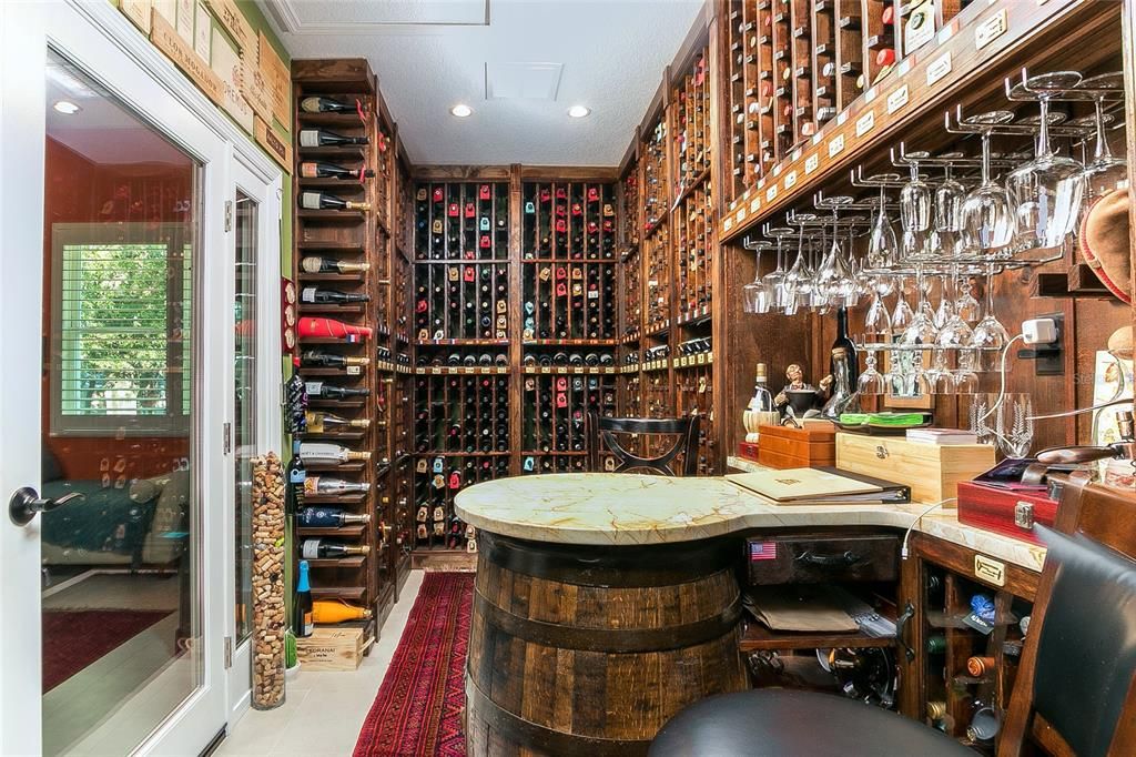 custom wine "cellar"