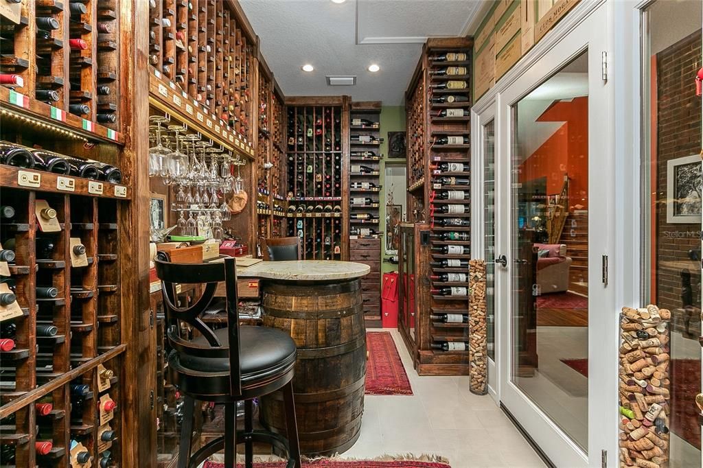 wine "cellar" off dining