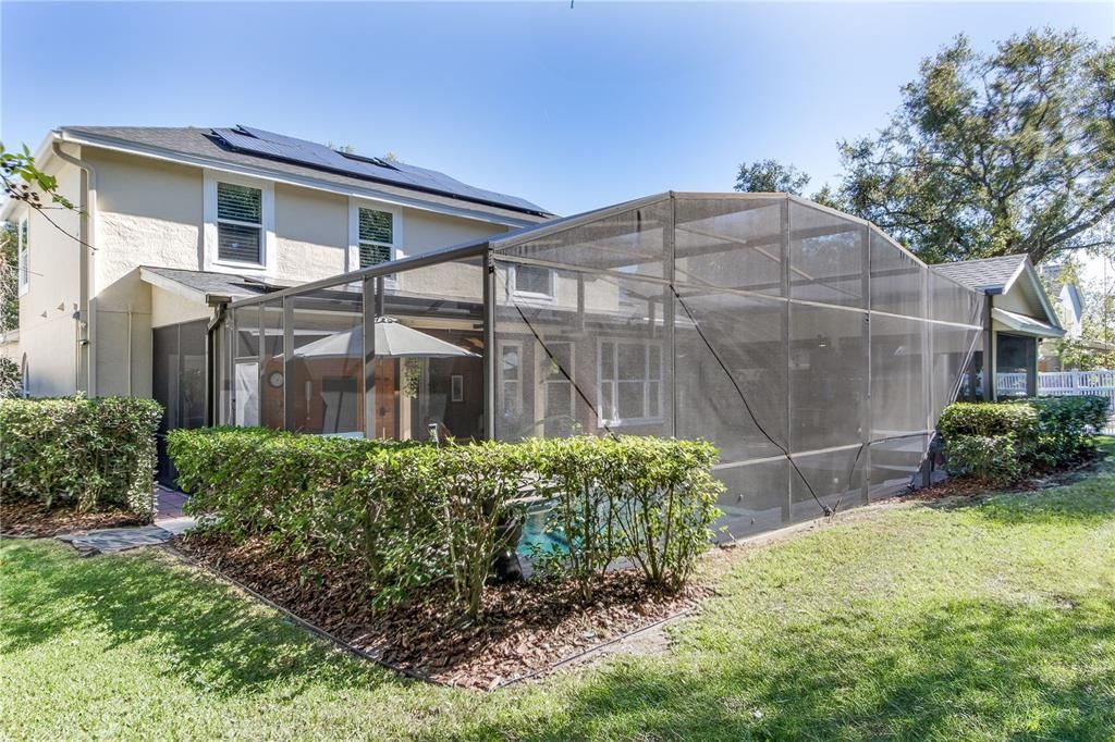 huge screen cage for deck & pool