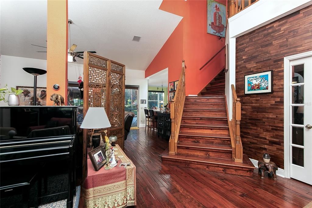 foyer, stairs leading up to 2nd floor