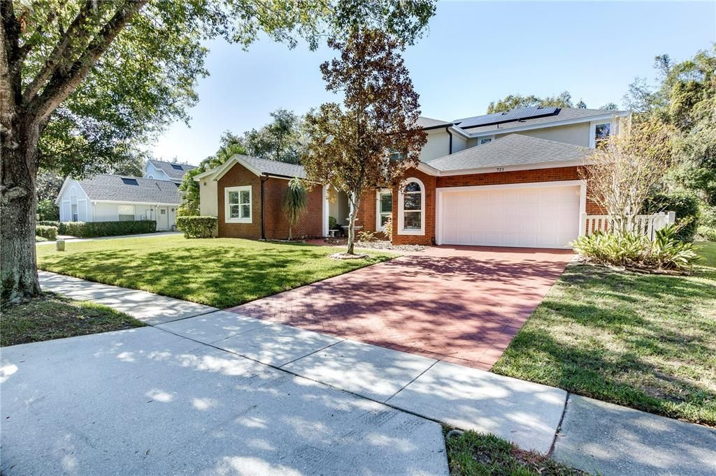 brick matching driveway