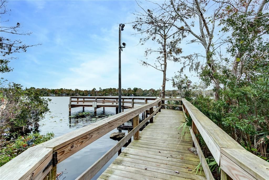 community boardwalk & dock