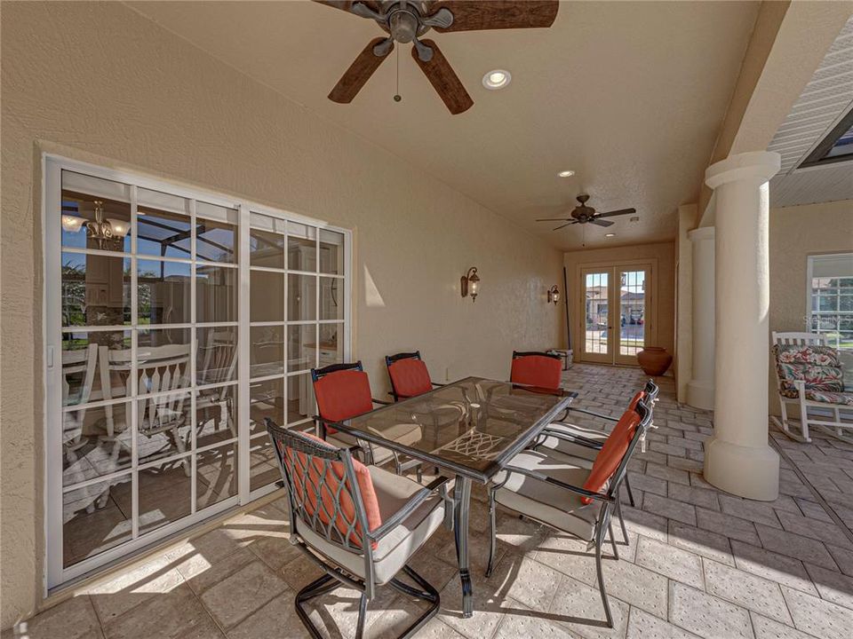 Sliding doors off kitchen