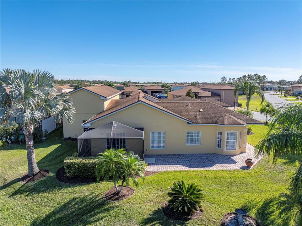 fully landscaped yard